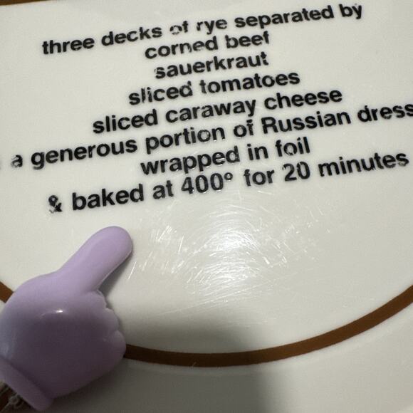 Taste Setter Sandwich Recipe Plates Graphic Gourmet 1970s by SIGMA Made in Japan - Picture 7 of 16